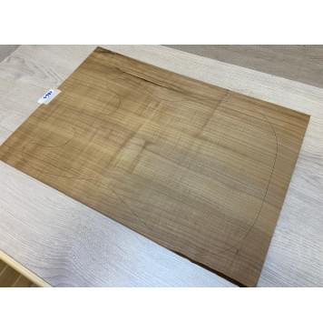 Клён Белый Печёный 180гр заготовка на топ Радиал А 7х367-347х525 мм (цельный) Уценка-трещина-1