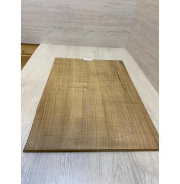 Клён Белый Печёный 180гр заготовка на топ Радиал А 7х367-347х525 мм (цельный) Уценка-трещина-2