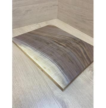 Орех Американский Заболонь заготовка на топ для Тревел гитары Смешанный ААА 18х296-276х385 мм (цельный)-2