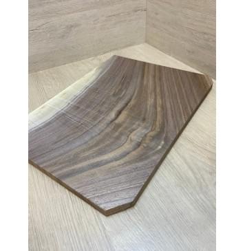 Орех Американский Заболонь заготовка на топ для Тревел гитары Смешанный ААА 18х296-276х385 мм (цельный)-7