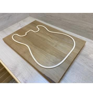 Ольха Печёная 180гр заготовка корпуса Тангент ААА 40х190х550 мм (2шт) Ольха Печёная 180гр заготовка корпуса Тангент ААА 40х190х550 мм (2шт)-1