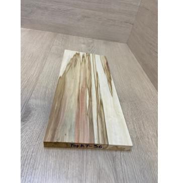 Клён Американский заготовка на топ для Тревел гитары Смешанный ААА 18х170х390 мм (1 шт под распил)-1