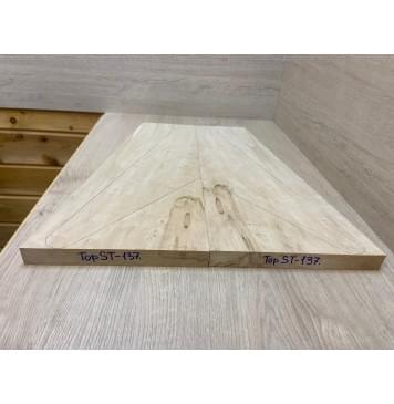 Клён Американский заготовка на топ Смешанный А 27.5х240-150х540 мм - 2 шт. (книжкой)-3