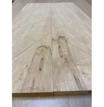 Клён Американский заготовка на топ Смешанный А 27.5х240-150х540 мм - 2 шт. (книжкой)-1