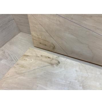 Клён Американский заготовка на топ Смешанный А 27.5х240-150х540 мм - 2 шт. (книжкой)-5