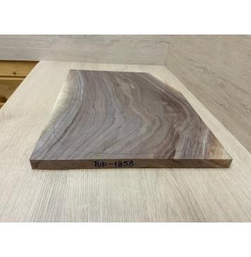 Орех Американский заготовка на топ Смешанный ААА 22х370-327х485 мм - (цельный) АКЦИЯ-4