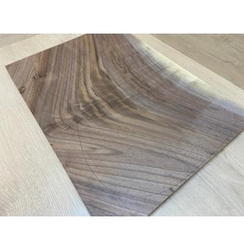 Орех Американский Заболонь заготовка на топ Смешанный А 17х359х490 мм - (цельный) АКЦИЯ-3