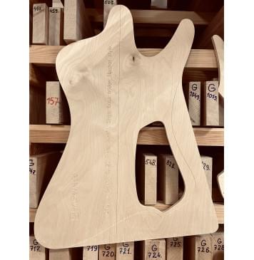 Dingwall D-rock 5, 20 ладов, 34-37", Single bass bridge Hipshot style, полный комплект для фрезеровки гитары, фанера 8мм-3