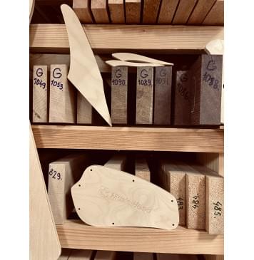 Dingwall D-rock 5, 20 ладов, 34-37", Single bass bridge Hipshot style, полный комплект для фрезеровки гитары, фанера 8мм-4