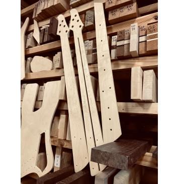 Dingwall D-rock 5, 20 ладов, 34-37", Single bass bridge Hipshot style, полный комплект для фрезеровки гитары, фанера 8мм-5