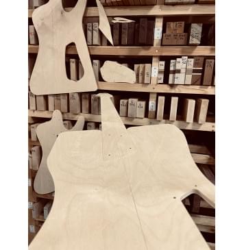 Dingwall D-rock 5, 20 ладов, 34-37", Single bass bridge Hipshot style, полный комплект для фрезеровки гитары, фанера 8мм-9