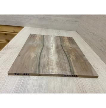 Орех Грецкий Волнистый Заболонь заготовка на топ Смешанный А 11х183х445 мм - 2 шт. (книжкой)-2