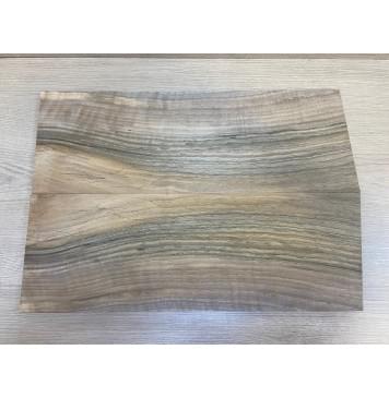 Орех Грецкий Волнистый Заболонь заготовка на топ Смешанный ААА 13х174х500-490 мм - 2 шт. (книжкой)-8