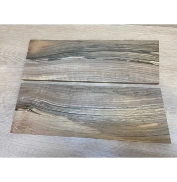 Орех Грецкий Волнистый Заболонь заготовка на топ Смешанный ААА 13х174х500-490 мм - 2 шт. (книжкой)-10