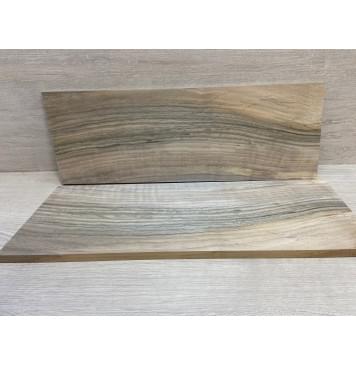 Орех Грецкий Волнистый Заболонь заготовка на топ Смешанный ААА 13х174х500-490 мм - 2 шт. (книжкой)-4