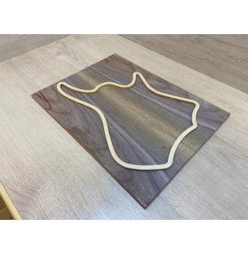 Орех Американский заготовка на топ для Тревел гитары Смешанный А 9х152х400 мм - 2 шт. (книжкой)-1