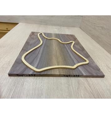 Орех Американский заготовка на топ для Тревел гитары Смешанный А 9х152х400 мм - 2 шт. (книжкой)-2