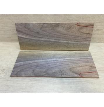 Орех Американский заготовка на топ для Тревел гитары Смешанный А 9х152х400 мм - 2 шт. (книжкой)-6