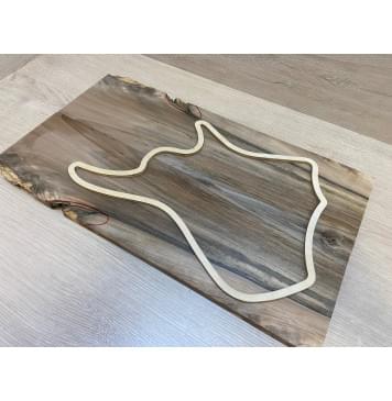 Орех Грецкий заготовка на топ для Тревел гитары Смешанный А 12х144х510 мм - 2 шт. (книжкой)-2