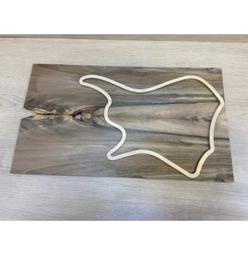 Орех Грецкий заготовка на топ для Тревел гитары Смешанный А 12х144х510 мм - 2 шт. (книжкой)-0