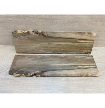 Орех Грецкий заготовка на топ для Тревел гитары Смешанный А 12х144х510 мм - 2 шт. (книжкой)-9