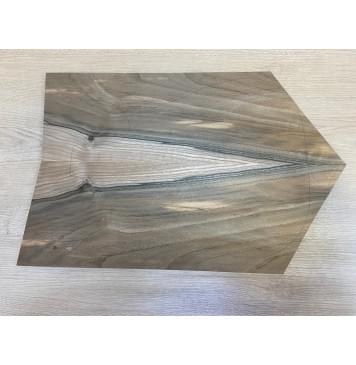 Орех Грецкий Заболонь заготовка на топ Смешанный А 12х170х500-400мм - 2 шт. (книжкой)-0