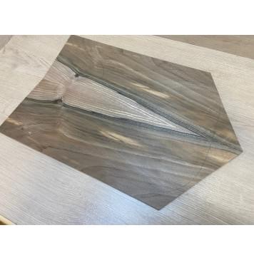 Орех Грецкий Заболонь заготовка на топ Смешанный А 12х170х500-400мм - 2 шт. (книжкой)-6