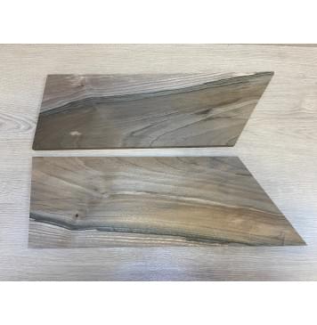 Орех Грецкий Заболонь заготовка на топ Смешанный А 12х170х500-400мм - 2 шт. (книжкой)-7