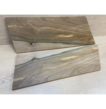 Орех Грецкий Заболонь заготовка на топ Смешанный А 12х170х500-400мм - 2 шт. (книжкой)-8