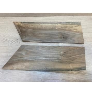 Орех Грецкий заготовка на топ Смешанный А 12х158х495-400 мм - 2 шт. (книжкой)-6