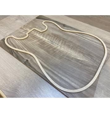 Орех Грецкий Волнистый заготовка на топ Смешанный АА 13х172х505-490 мм - 2 шт. (книжкой)-7