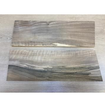 Орех Грецкий Волнистый заготовка на топ Смешанный АА 13х172х505-490 мм - 2 шт. (книжкой)-11