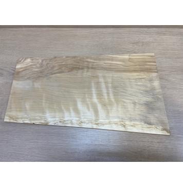 Берёза Пламенная заготовка на топ для Тревел гитары Смешанный АА Волна АА 10х276-236х490 мм (цельный)-0