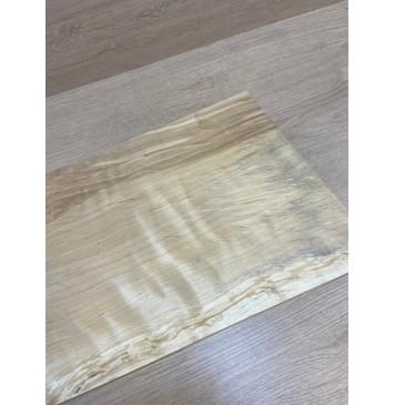 Берёза Пламенная заготовка на топ для Тревел гитары Смешанный АА Волна АА 10х276-236х490 мм (цельный)-6