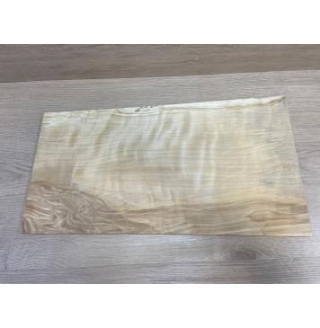 Берёза Пламенная заготовка на топ для Тревел гитары Смешанный АА Волна АА 10х276-236х490 мм (цельный)-5