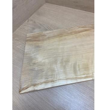 Берёза Пламенная заготовка на топ для Тревел гитары Смешанный АА Волна АА 10х276-236х490 мм (цельный)-4