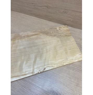 Берёза Пламенная заготовка на топ для Тревел гитары Смешанный АА Волна АА 10х276-236х490 мм (цельный)-7