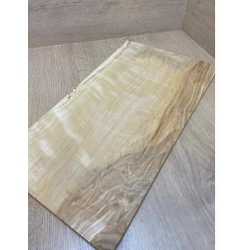 Берёза Пламенная заготовка на топ для Тревел гитары Смешанный АА Волна АА 10х276-236х490 мм (цельный)-8