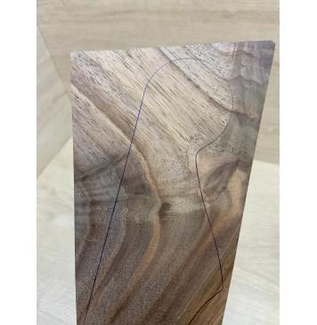 Орех Американский заготовка накладки на головку грифа Смешанный АА 6х115-84х190-185 мм-5