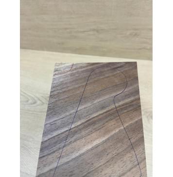 Орех Американский заготовка накладки на головку грифа Смешанный АА 5х120-90х200 мм-4