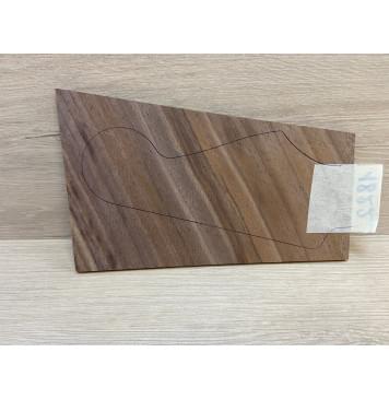 Орех Американский заготовка накладки на головку грифа Смешанный АА 5х120-90х190 мм-3