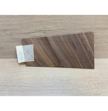 Орех Американский заготовка накладки на головку грифа Смешанный АА 3х105-80х195 мм-3