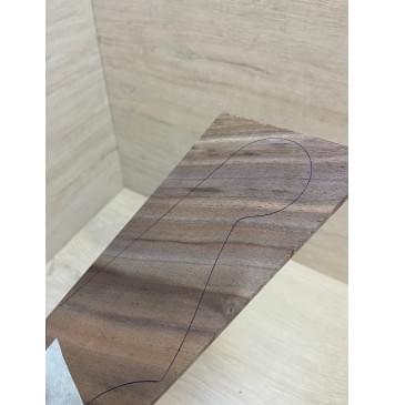 Орех Американский заготовка накладки на головку грифа Смешанный АА 3х105-80х195 мм-4