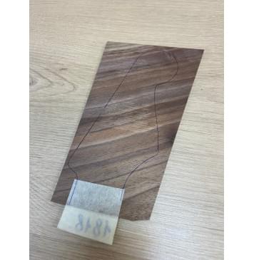 Орех Американский заготовка накладки на головку грифа Смешанный АА 5х120-88х200 мм-3