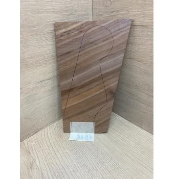 Орех Американский заготовка накладки на головку грифа Смешанный АА 5х120-88х200 мм-0