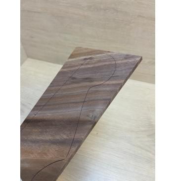 Орех Американский заготовка накладки на головку грифа Смешанный АА 5х104-78х195 мм-3