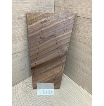 Орех Американский заготовка накладки на головку грифа Смешанный АА 5х104-78х195 мм-0