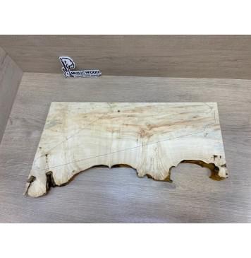 Клён Американский Каповый заготовка на топ Смешанный АА Кап АА 26х230-190х570-540 мм (1шт под распил)-0