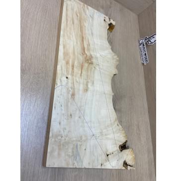 Клён Американский Каповый заготовка на топ Смешанный АА Кап АА 26х230-190х570-540 мм (1шт под распил)-10