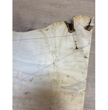 Клён Американский Каповый заготовка на топ Смешанный АА Кап АА 26х230-190х570-540 мм (1шт под распил)-5